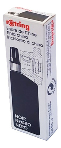 Tinta Para Estilográfica Rotring  X 23ml Negra X 5 Unidades