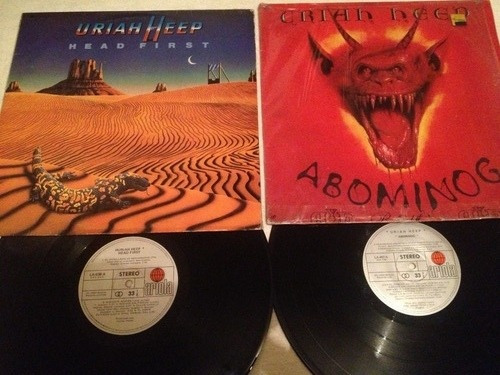 Uriah Heep Head First Y Abominog Precio X Disco De Vinil 