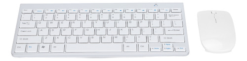 Combinação De Teclado E Mouse Sem Fio 2.4g Usb Ultraslim