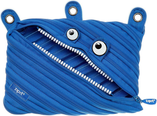 Cartuchera Large De Gran Capacidad Zipit Monster Azul