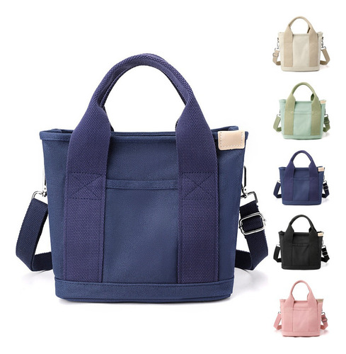 Elegante Minibolso De Mano De Lona Tipo Hobo