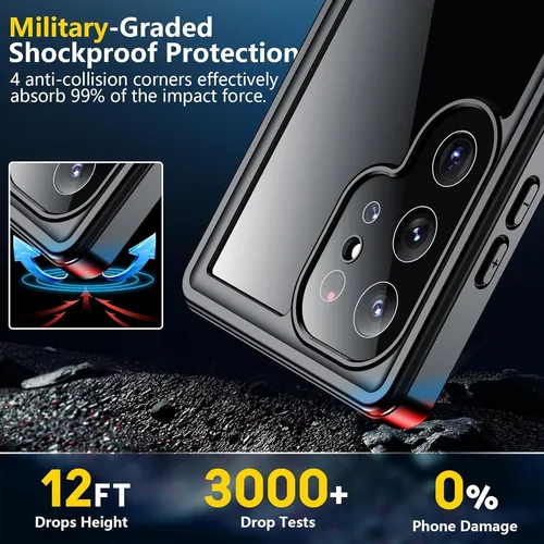 Spidercase Funda 360 P/ Samsung Galaxy S24 Ultra Waterproff.
