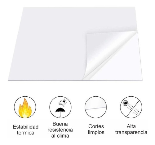 5 Laminas De Acrilico Transparente De 80 Cm X 120 Cm En 3 Mm