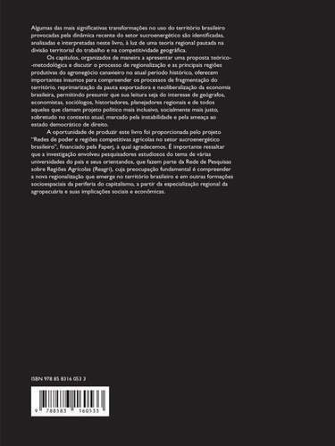 Espaço Geográfico E Competitividade: Regionalização Do Setor Sucroenergético No Brasil, De Castillo, Ricardo. Editora Lamparina, Capa Mole, Edição 1ª Edição - 2019 Em Português