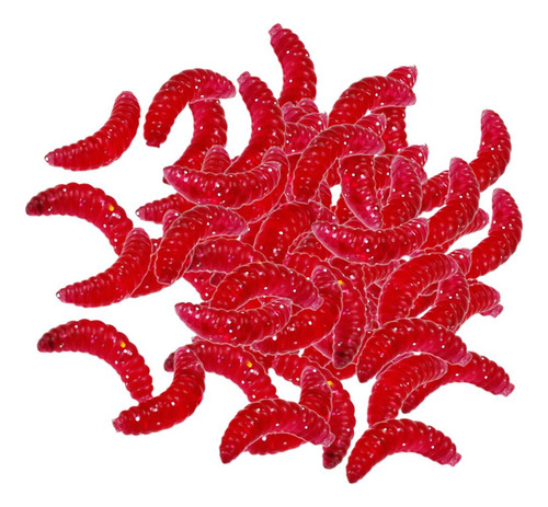 4 X 2-6pack 100 Unids/set Pesca Larva Suave Pan 4 Piezas