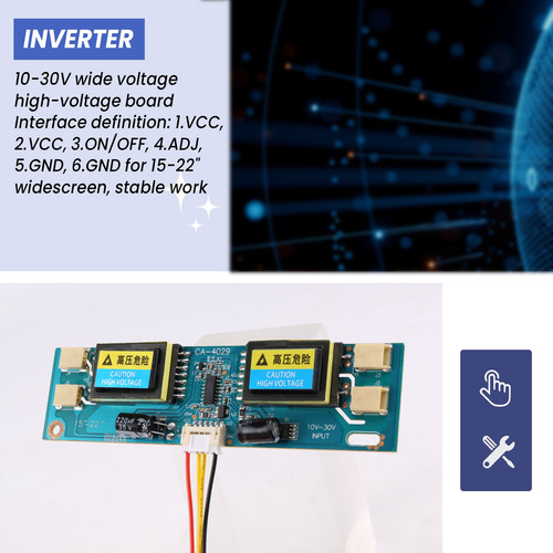 Monitor Lcd Universal Ccfl Inverter Para Portátil, 4 Lámpara
