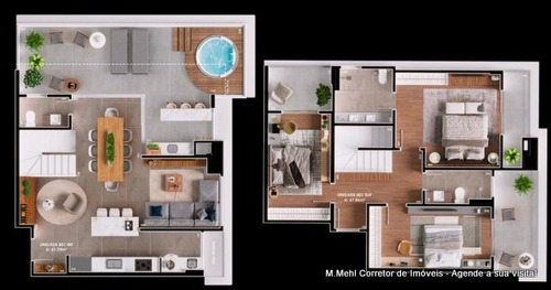 Imagem 22 de 26 de Apartamento Com 3 Dormitórios À Venda Com 88.76m² Por R$ 655.000,00 No Bairro Boa Vista - Curitiba / Pr - M2bv-nhr301