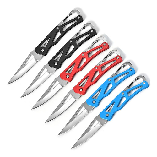 Cuchillo Plegable De Acero Inoxidable De 3 Colores Con Llave