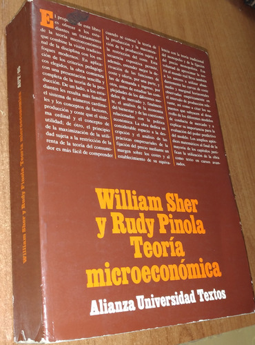 Teoria Microeconomica   William Sher    Alianza