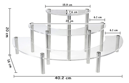 Soporte Postre Elevadores De Vitrina Coleccionables De Mesay