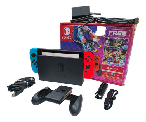 Nintendo Switch Neon Hac-001 (-01) Con Caja Negro (Usado)