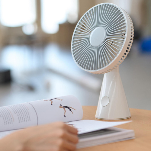 Ventilador De Escritorio Usb Recargable 3 Velocidades