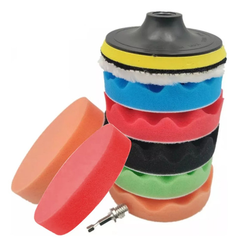 Kit De Polimento De Carro/borlas/furadeiras/esponjas De 5 Po