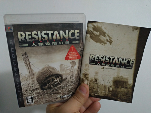Jogo Ps3 Resistence Fall Of Man Do Japão Em Português Raro ! (Usado)