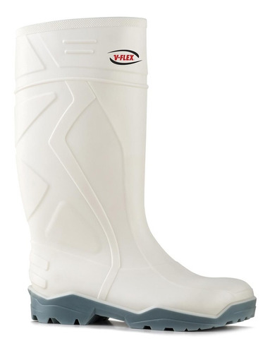 Bota Pvc Vflex 923 Punta De Acero Blanca Certificada