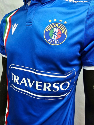 Imagen 5 de 10 de Camiseta Audax Italiano 2023 Macron Tercera Azul Original