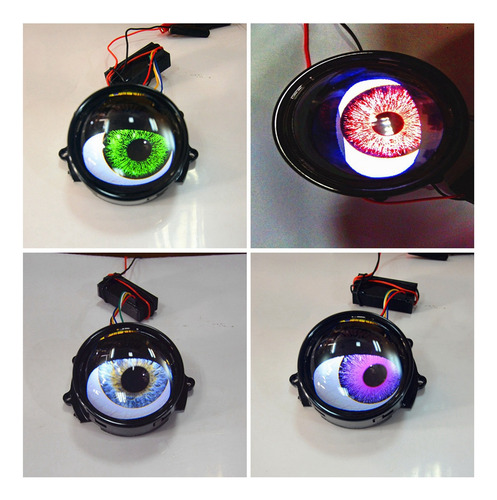 Luces De Lente Devil Eyes De 3 Pulgadas Para Coche De 12 V,