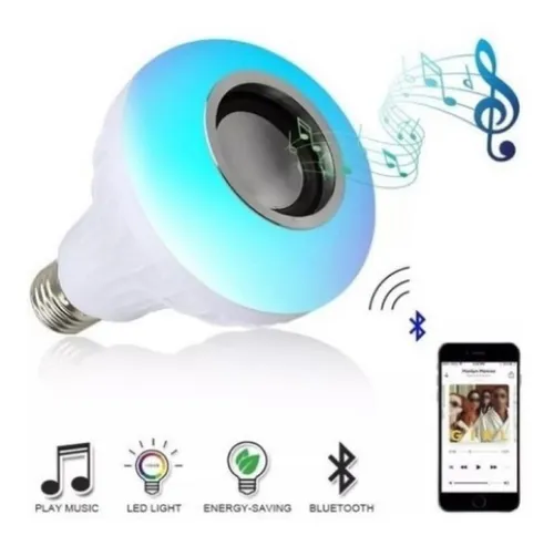 comprar Parlante Lampara Led Rgb 220v  Bluetooth Foco