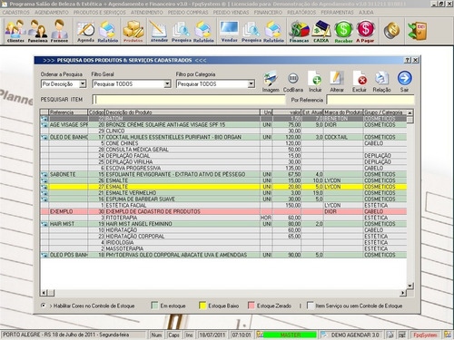 Programa Cadastro De Clientes, Agendamento E Financeiro V3.0
