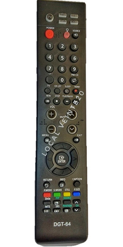 Control Remoto Hdtv Dvd Vcr Para Samsung Bn59-00624a T220hd