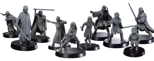 10 Mini Figuras Star Wars Legion Acolyte Jor Sol Indara Mae