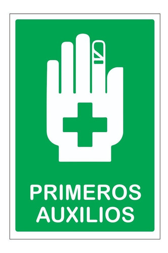 Cartel Señaletica Salud Comercios Primeros Auxilios