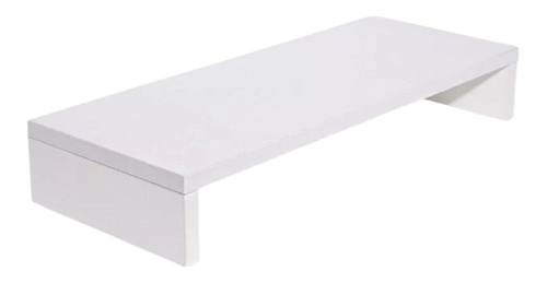 Organizador Escritorio Alzador Monitor Madera Blanco 49.8x8x