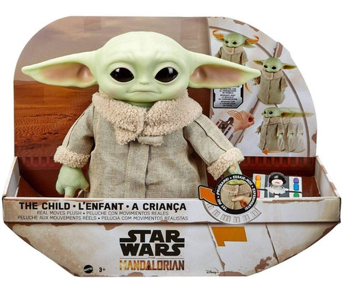 Figura Baby Yoda Grogu Con Movimiento 
