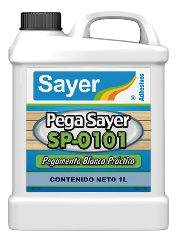 Pega Sayer Pegamento Blanco Práctico 1 Litro