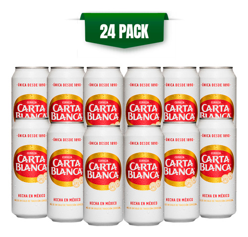 Cerveza Carta Blanca 24 Latas De 473ml