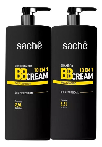  Kit Lavatório Bb Cream Shampoo Condicionador 2,5l Sachê