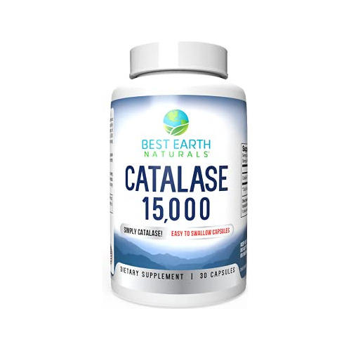 Catalase 15,000 - Enzima Antioxidante De Catalasa Pura - Cap