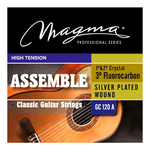 Encordado Guitarra Clasica Magma Gc120 Ht Tension Alta