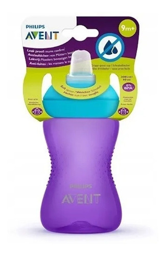 Imagen 2 de 7 de Avent Vaso Easy Grip Pico Blando Antiderrame Bebe Maternelle