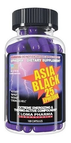Termogenico Cloma Pharma Asia Black 100 Cápsulas