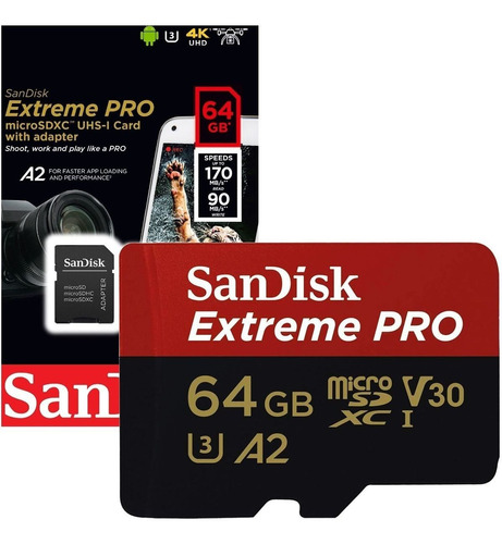 Memoria Sandisk Extreme Pro A2 64gb