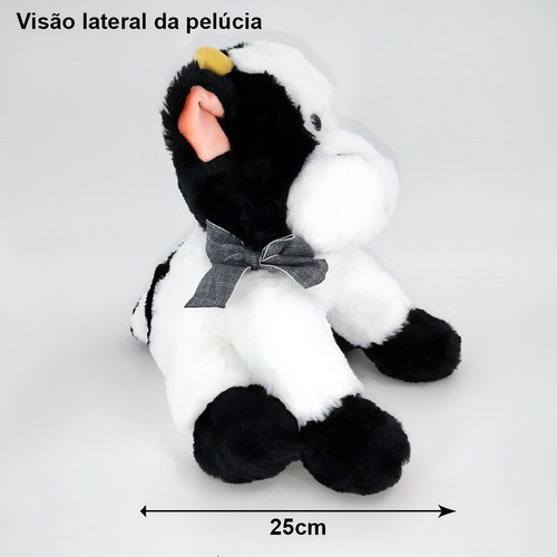 Vaca De Pelucia Fofo Animais Da Fazenda Pronta