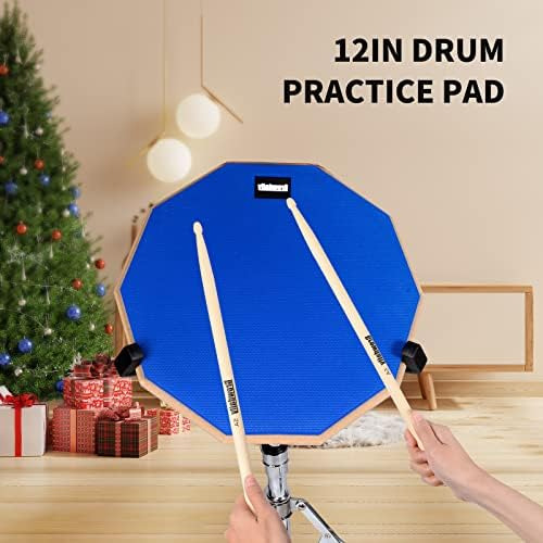 Drum Practice Pad Snare Drum Stand Set 12 In Con Almohadilla