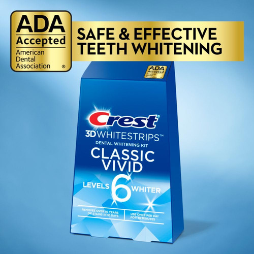 Kit De Tiras Blanqueadoras De Dientes Crest 3d Whitestrips C