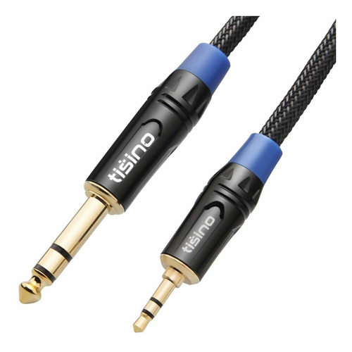 Cable De Audio Estereo Trs 1/4  A 1/8  M/m | Negro / 1,8m