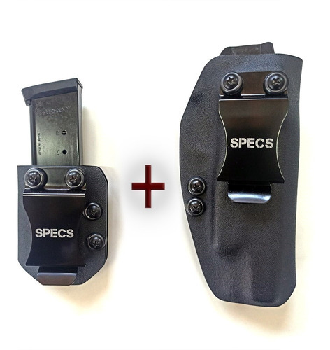 Imagem 2 de 2 de Kit Coldre Kydex Specs + Porta Carregador | 1911