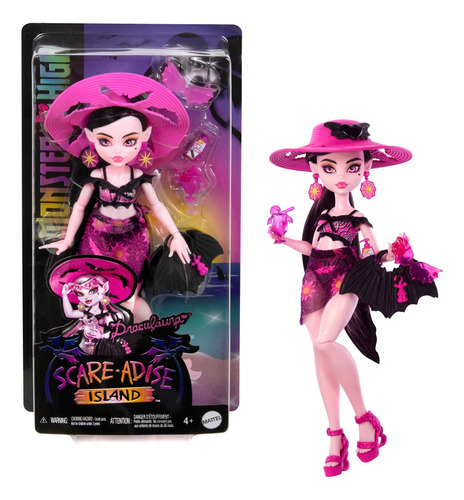 Boneca Draculaura  Ilha Do Terror - Articulável Monster High