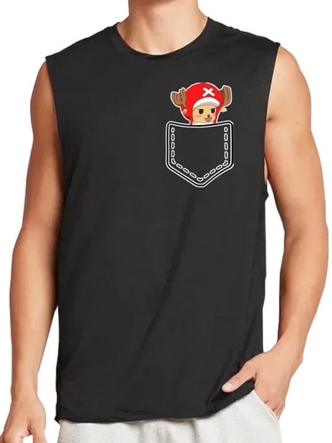 Playera Tank De A Chopper One P Navidad Bolsillo Anime