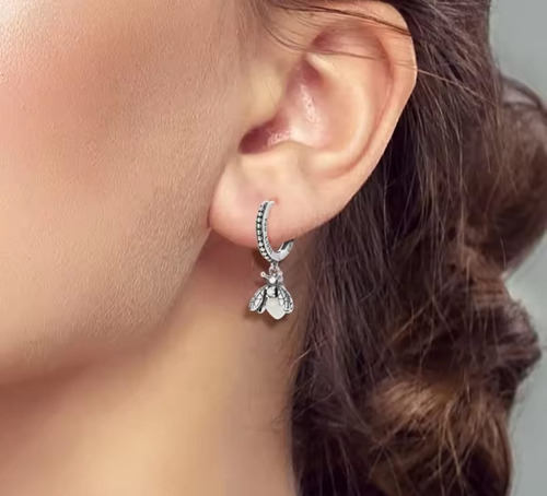Aretes Mujer De Plata S925, Luciérnagas Luminosas