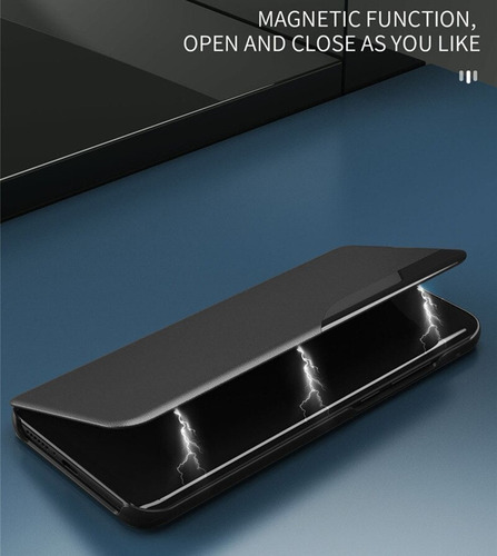 . Fc Funda De Piel Con Tapa Y Ventana Inteligente Para