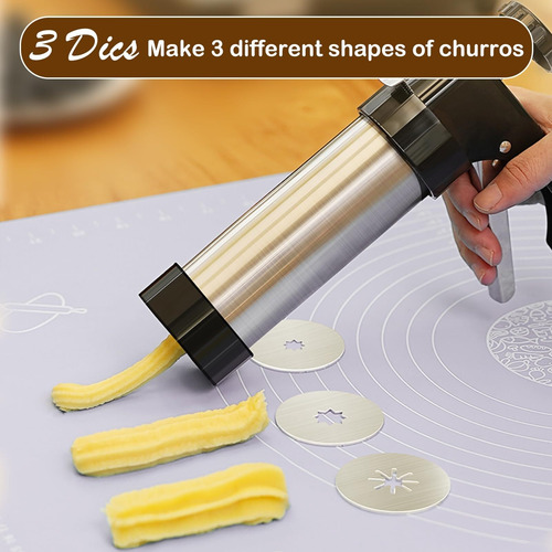 Kit De Pistola Para Prensar Galletas De Acero Inoxidable