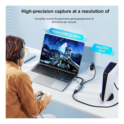 Tarjeta De Captura De Video Papeaso Usb 30, Hdmi Para Con Y