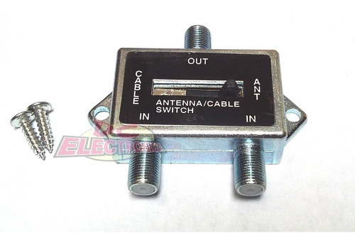 Selector Switch Antena Cable Coaxil 2en1 Tv Led Tda Digital
