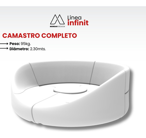 Camastro Modular Mordan Design Blanco