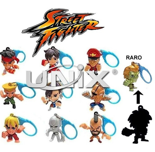 Coleção Chaveiro Street Fighter Mystery Hanger Raro Original